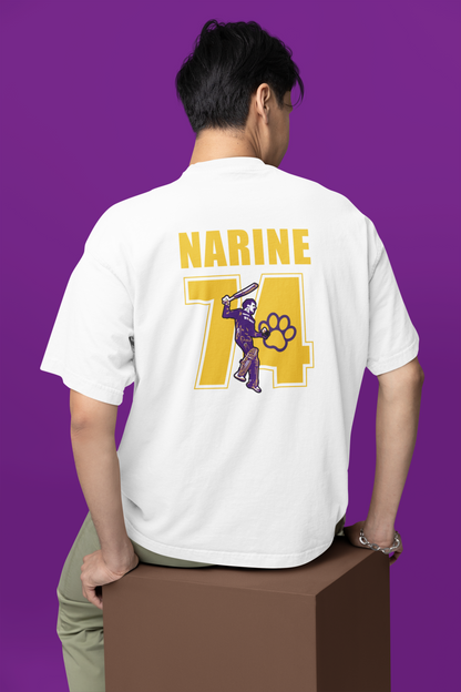 NARINE -  Kolkata Knight Rowders Oversized T-shirt