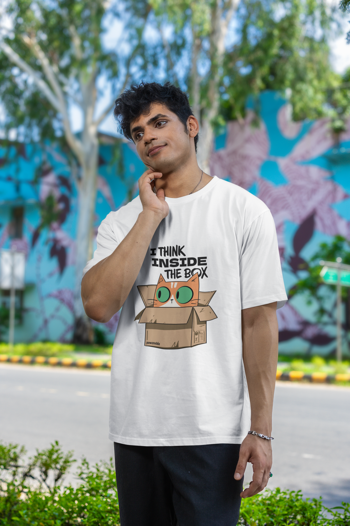 Inside the Box WG  Unisex Oversized Classic T-Shirt  - Satire